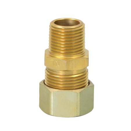 7/8 O.D. COMP X 1/2 MIP Reducing Adapter Pipe Fitting, Lead Free Brass